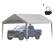 Alt View 5. VEVOR - Carport Replacement Canopy Cover 10 x 20 ft, Garage Top Tent Shelter Tarp Heavy-Duty Waterproof & UV Protected - Grey.