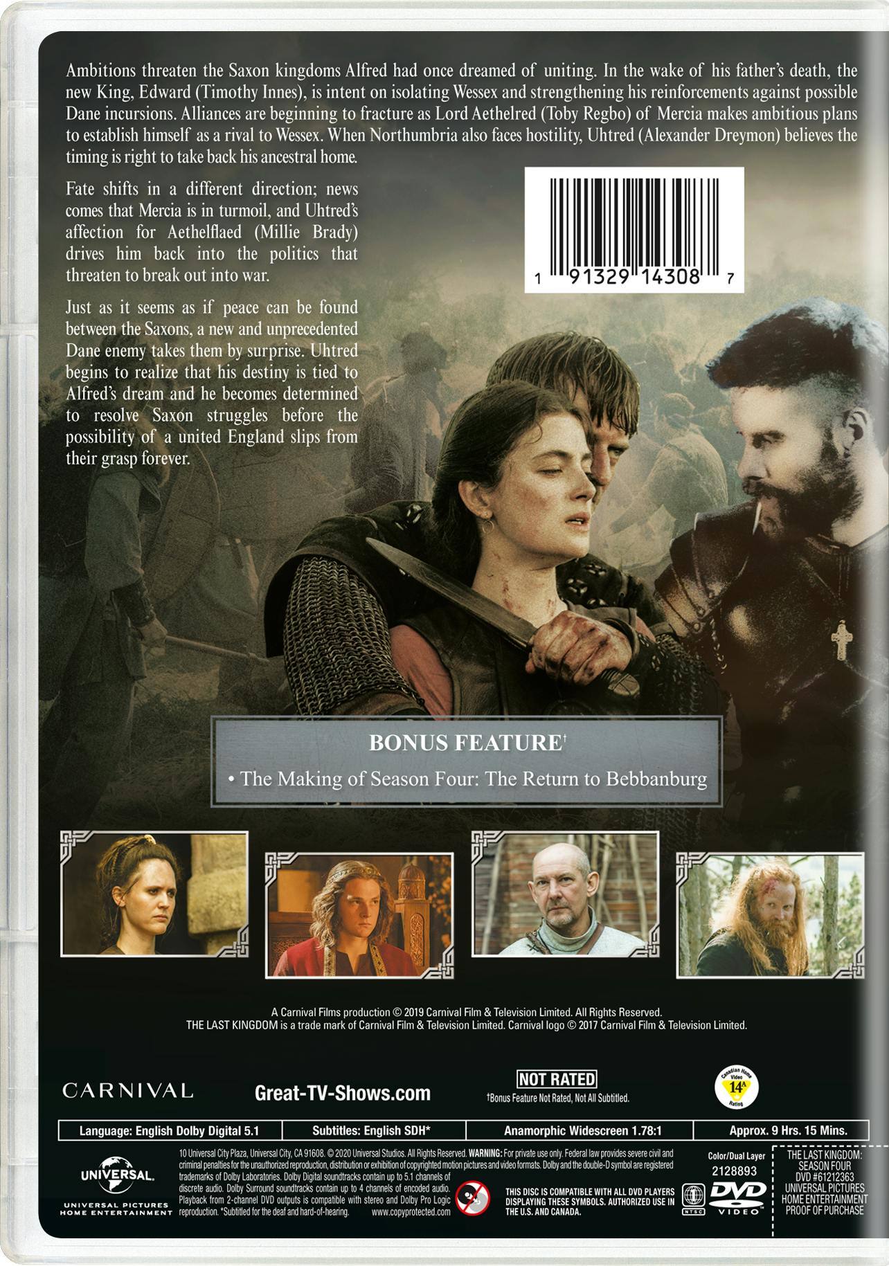 Back. The Last Kingdom: Season Four [DVD].