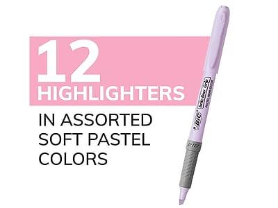 12 Highlighters  
In Assorted Soft Pastel Colors