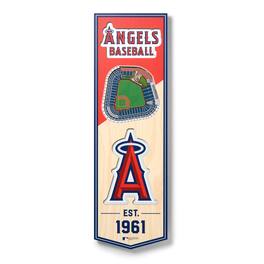 YouTheFan - Los Angeles Angels 6'' x 19'' 3D StadiumView Banner - Multicolor