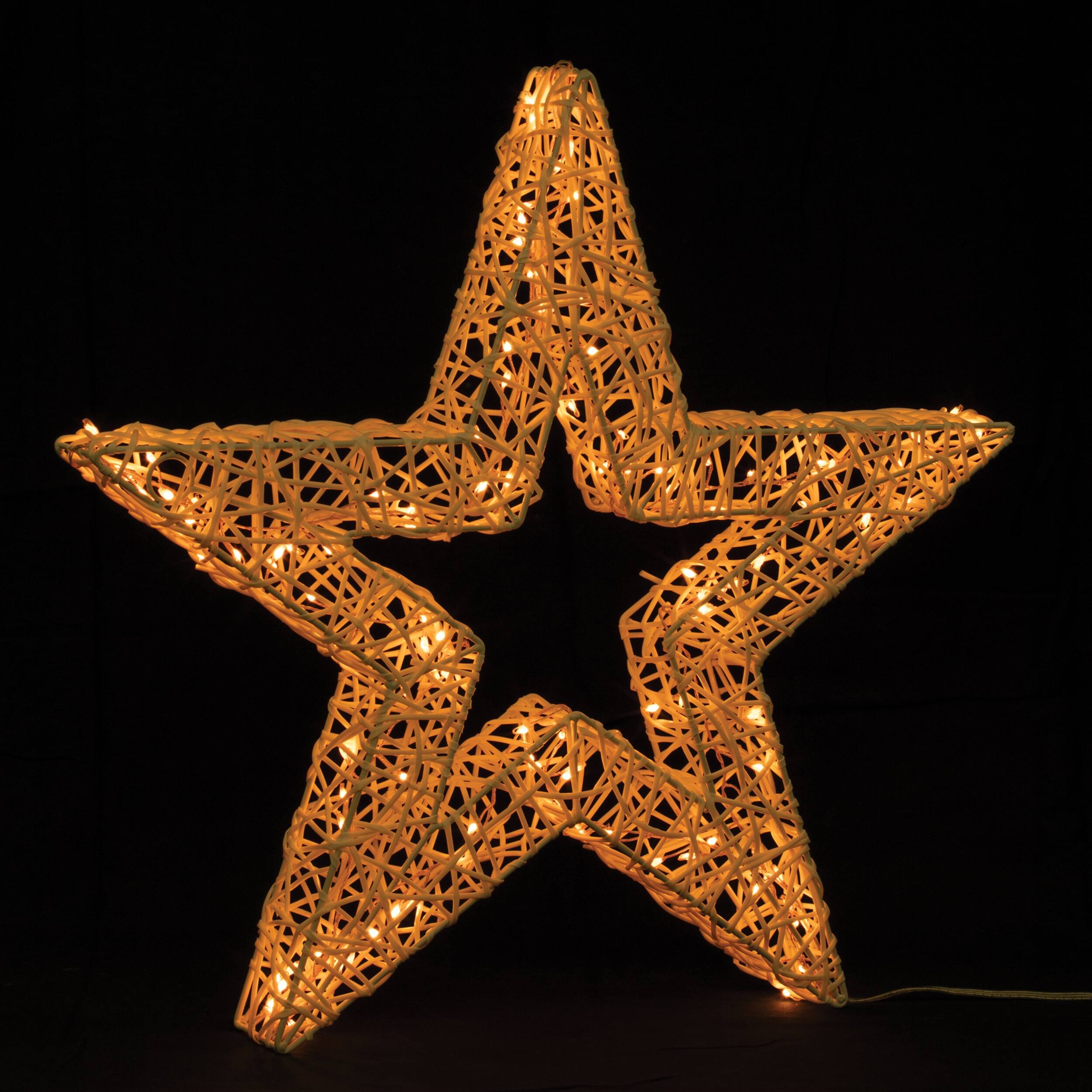 Alt View 5. BreeBe - Multicolor LED Star 22.5"H - White, Multicolor.