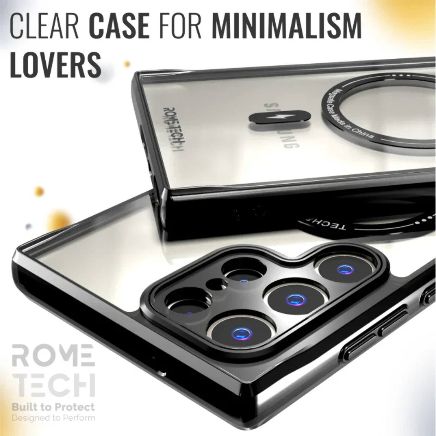 CLEAR CASE FOR MINIMALISM LOVERS

ROME TECH
Built to Protect
Designed to Perform
