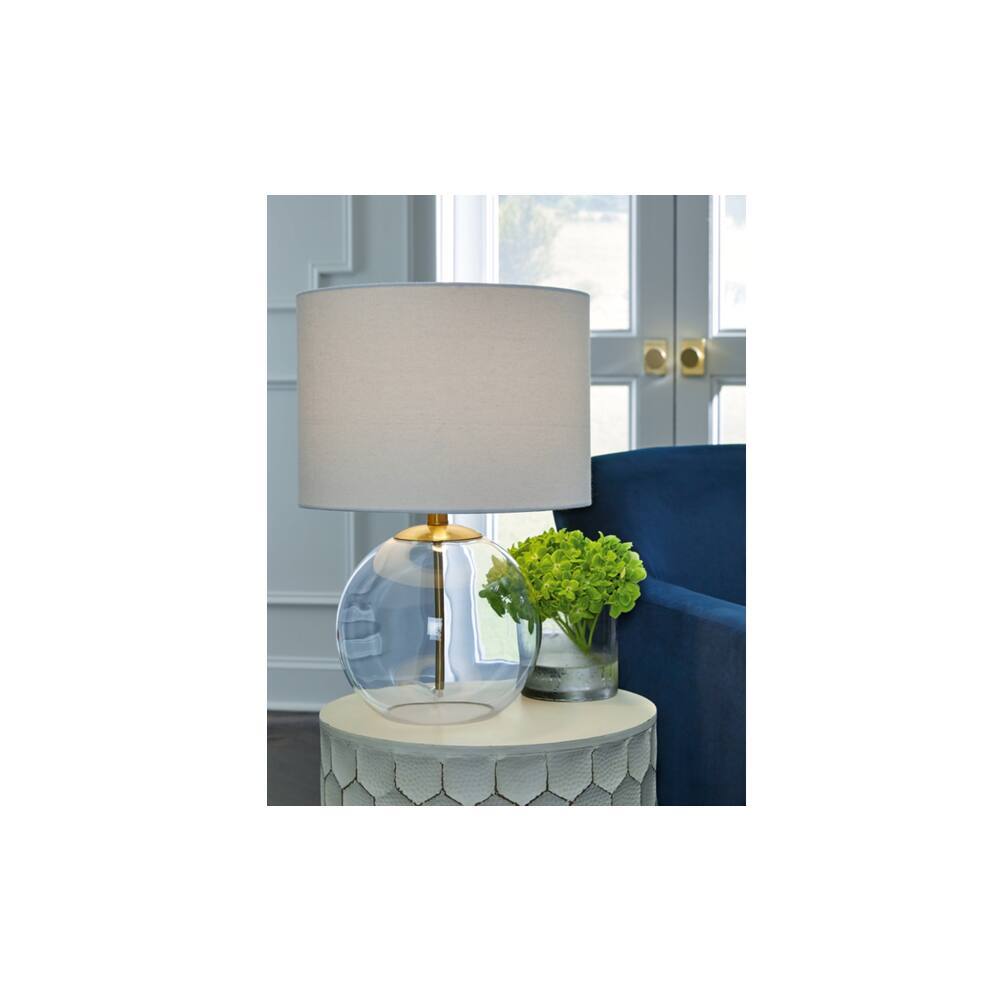 Angle. Ashly - Samder Table Lamp - Clear/Brass.