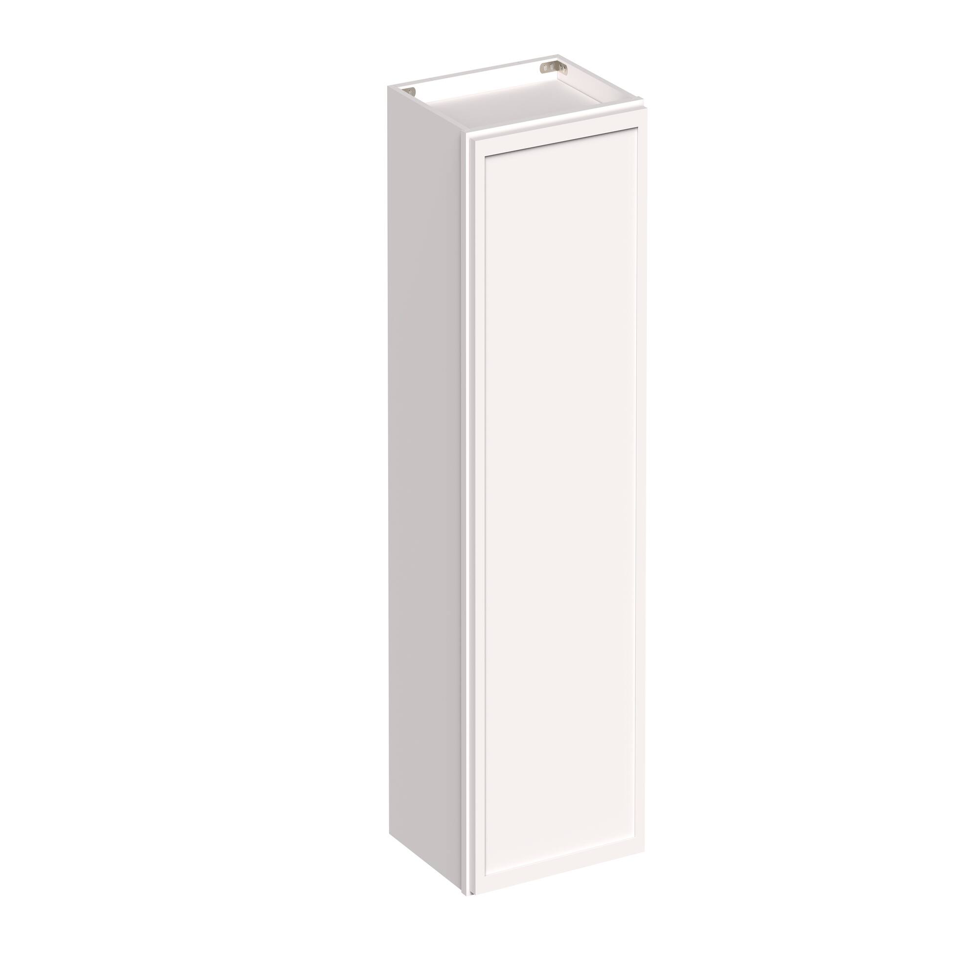 Angle. Boyel Living - 15-in W x 36-in H x 12-in D Slim Shaker RTA Kitchen Wall Cabinet with Soft-Close - Snow White.