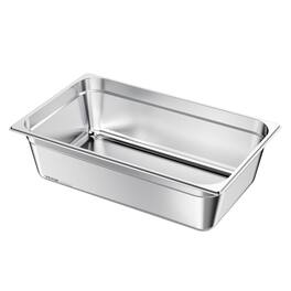 VEVOR - 1 Pack Stainless Steam Hotel Pan, Full Size Table Steam Pan, 6 Inch Deep Anti Jam Restaurant Supplies Rustproof Storage - Silver