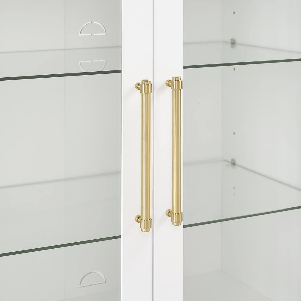 Alt View 10. Crosley Furniture - Roarke Glass Door Kitchen Pantry Storage Cabinet - White.