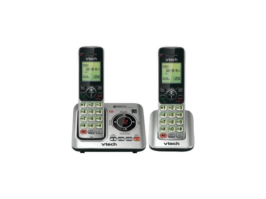 628 Vtech VTech CS6629 2 Cordless Phone 1.90 GHz DECT 6.0 Black CS6629-2 - Best Buy