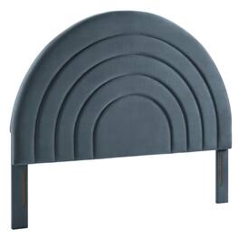 Solana Arched Performance Velvet King Headboard by Modway - Blue