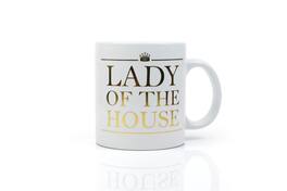 Toynk - "Lady of the House" Downton Abbey Inspired Coffee Mug | Large Ceramic Mug | 20 Ounces - White