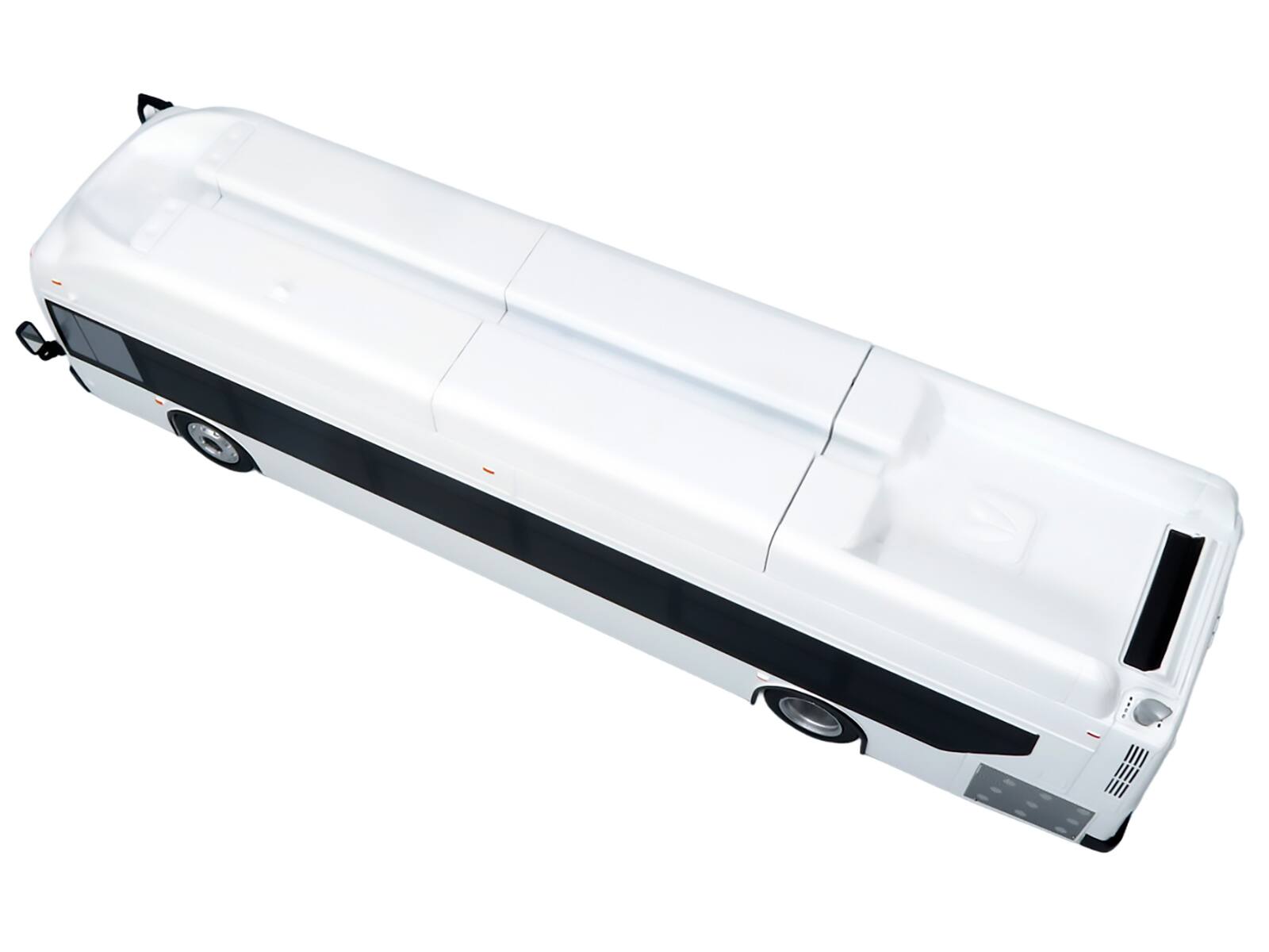 Alt View 5. Iconic Replicas - New Flyer Xcelsior Transit Bus Bank White "The Bus & Motorcoach Collection" Limited Edition 1/43 Model Iconic Replicas.