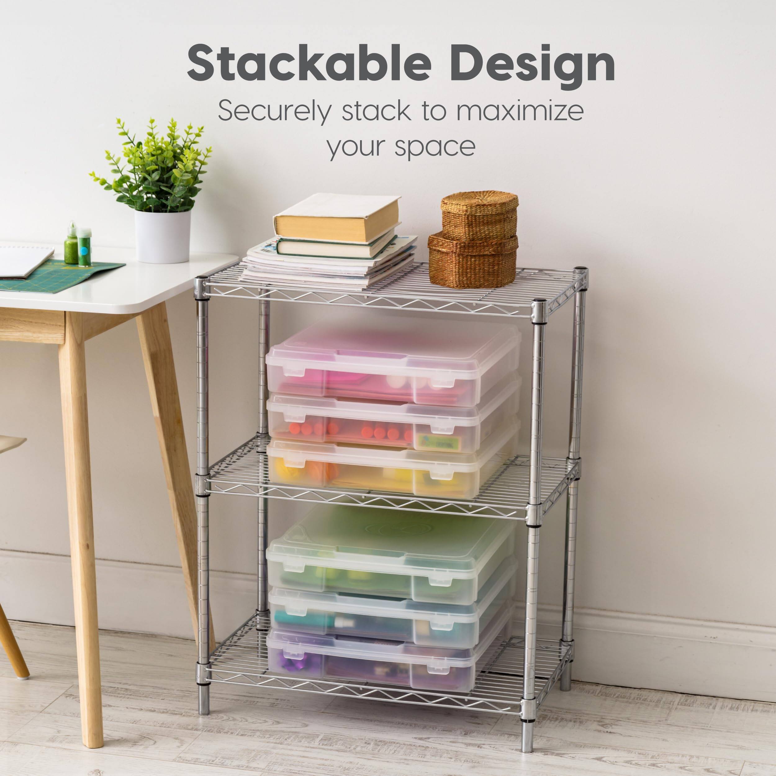 Stackable Design  
Securely stack to maximize your space