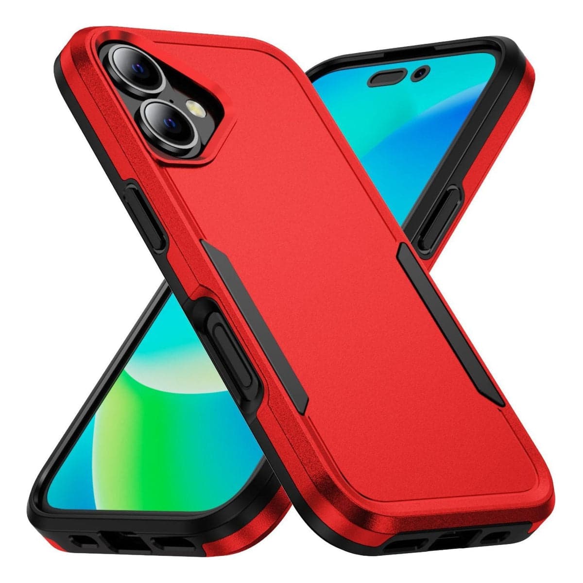 Photos - Case Safety 1st Entronix - iPhone 16 Plus  - Soft-Touch Dual-Layer Protection for Ultimate Safety - Red 