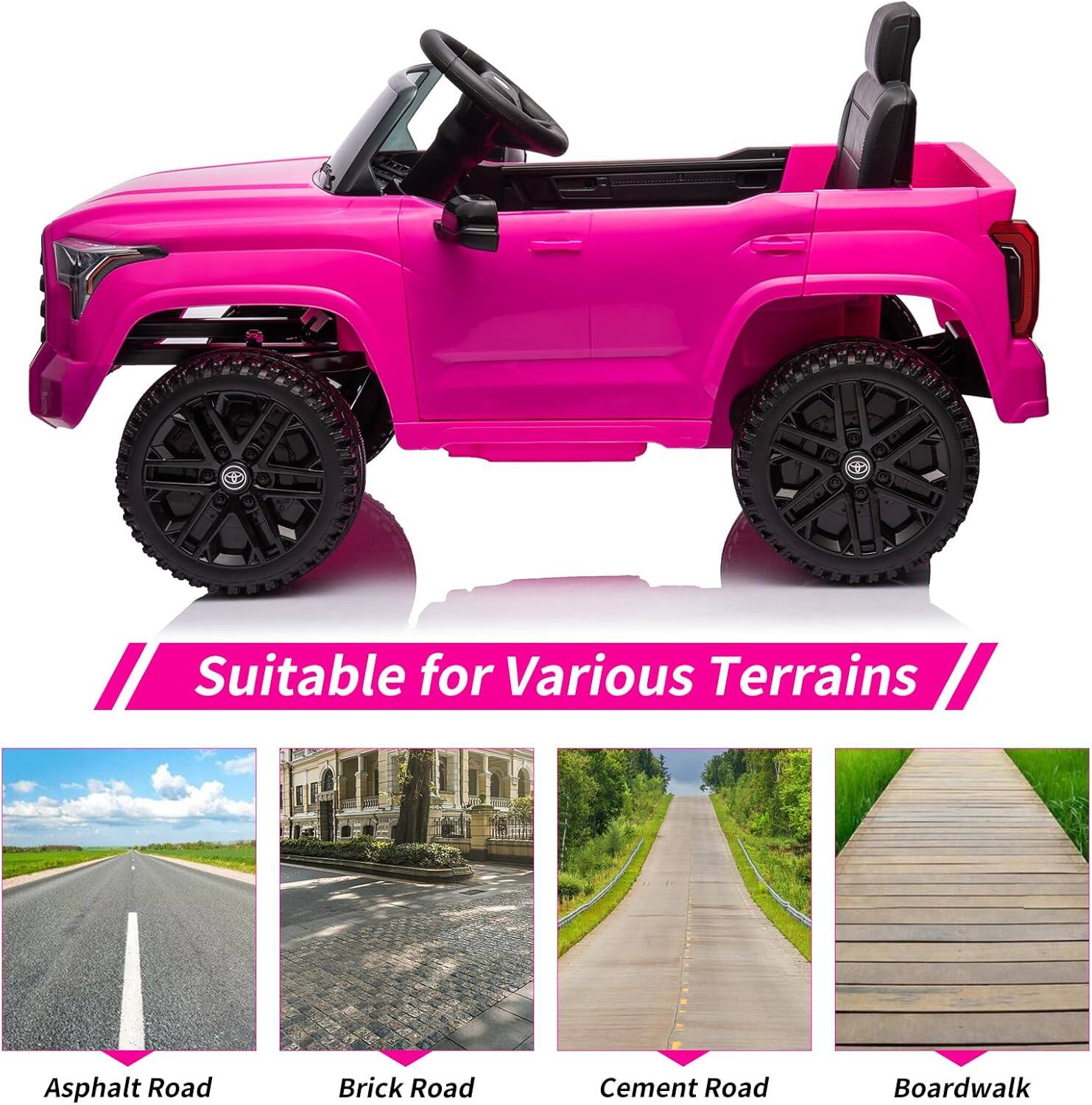 Suitable for Various Terrains

- Asphalt Road
- Brick Road
- Cement Road
- Boardwalk