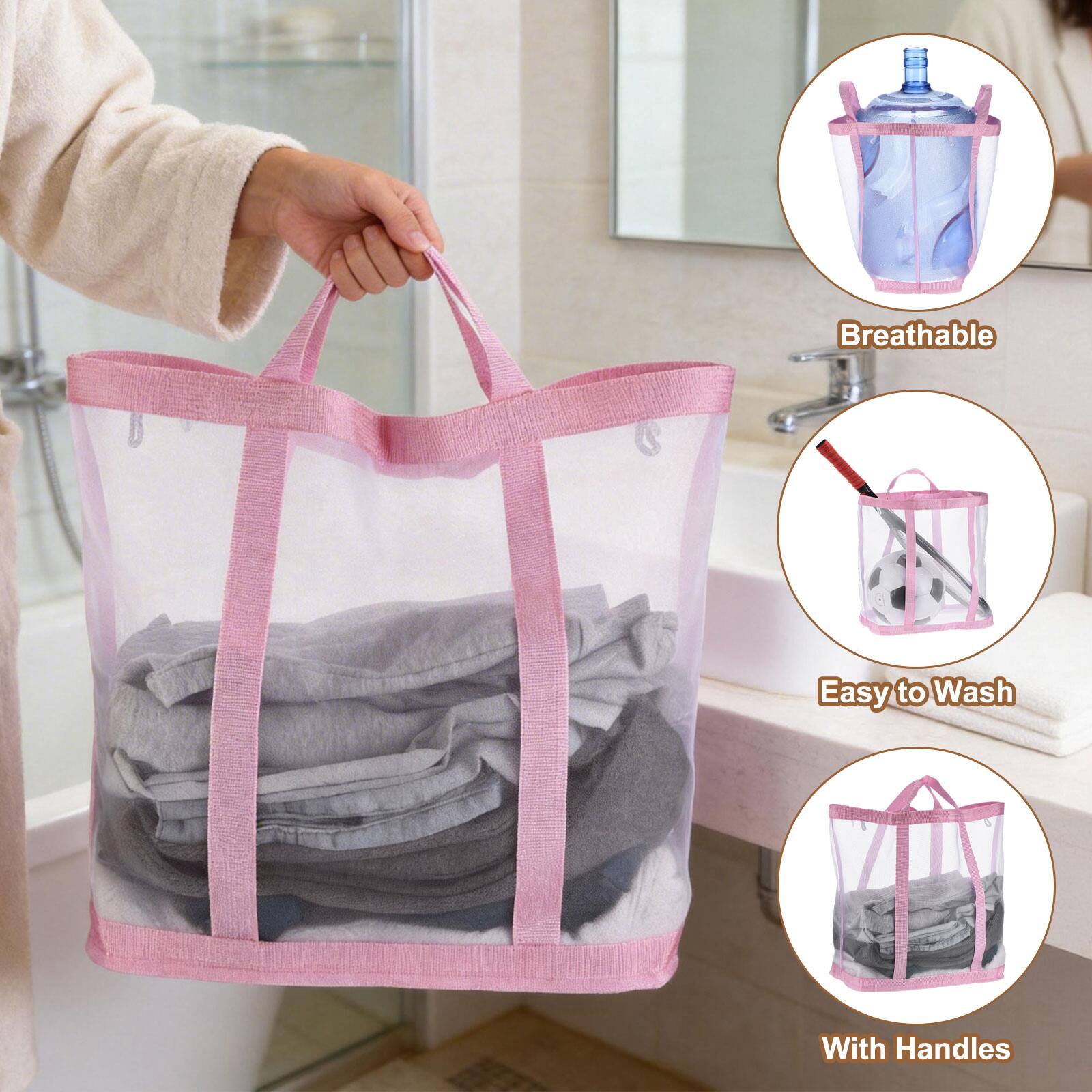 Breathable, Easy to Wash, With Handles