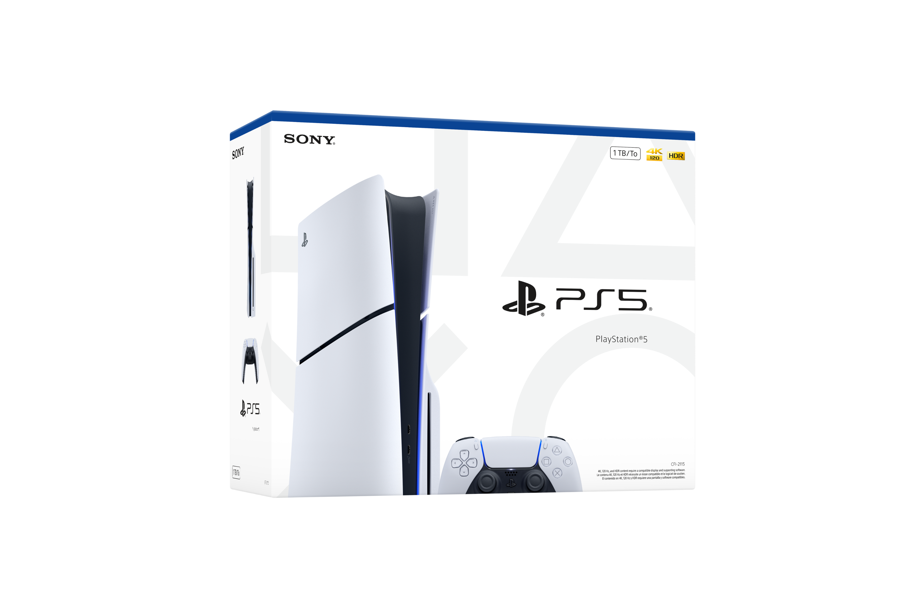SONY PlayStation 5  
1 TB/To 4K 120 HDR  
PS5  
PlayStation 5