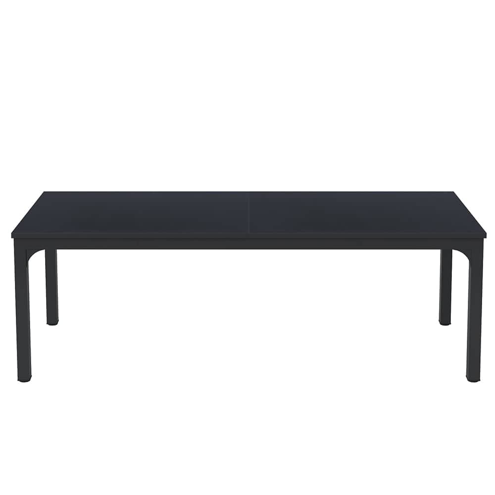 Resenkos - Kadyn Rectangular Dining Table, 78 inch Long Kitchen Table for 6-8 People - Black