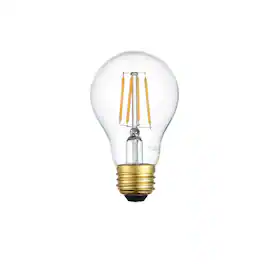 Elitco Lighting - LED 3000K nostalgic filament 4.5 watts 450 lumens A19 light bulb - Clear Glass