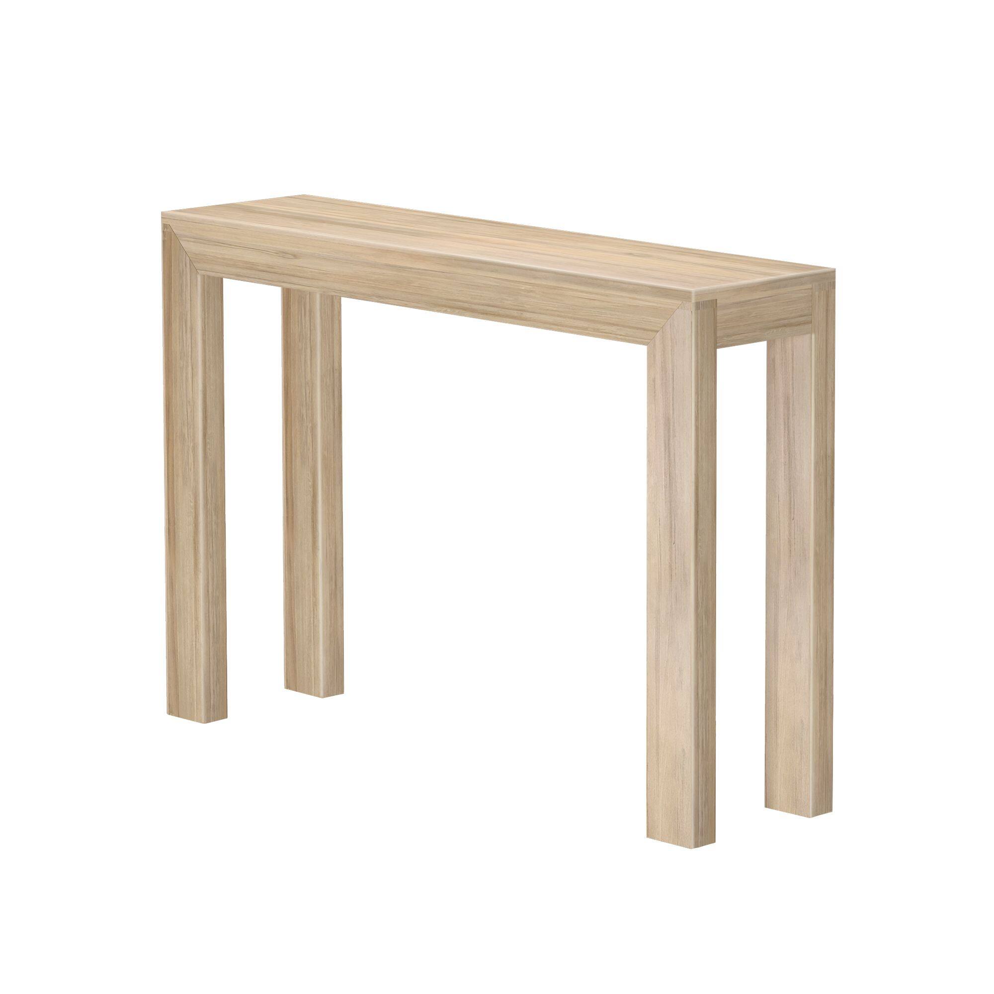 Alt View 2. Plank+Beam - Modern Console Table - 46 inches, Blonde - Blonde.