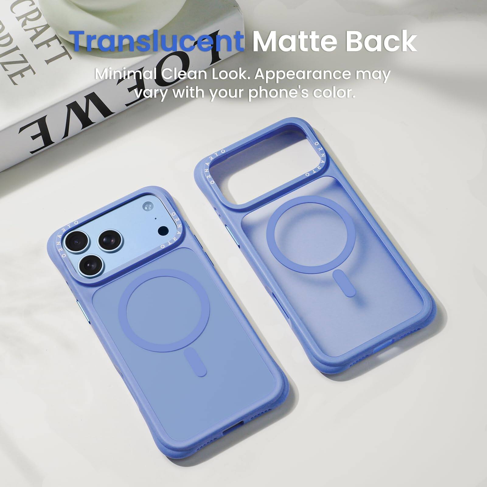 RIZE CRAFT Translucent Minimal Clean Look. Matte Appearance Back may vary with your phone's color.