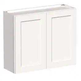 Boyel Living - 36-in W x 30-in H x 12-in D Shaker RTA Kitchen Wall Cabinet with Soft-Close - White Shaker