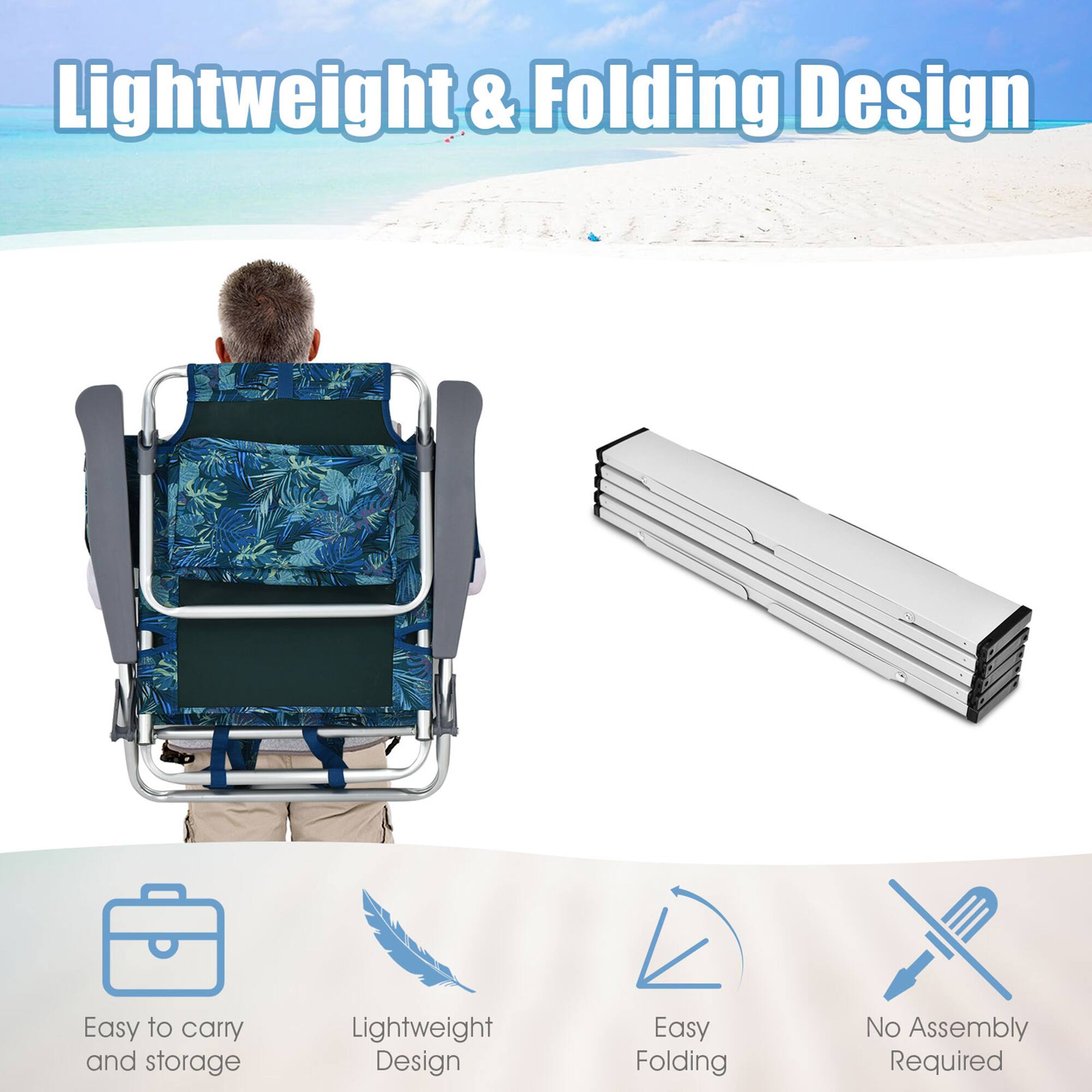 Lightweight & Folding Design

- Easy to carry and storage
- Lightweight Design
- Easy Folding
- No Assembly Required