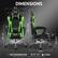 DIMENSIONS
25.2" x 21.6"
HEIGHT: 48.2" - 51.3"
WIDTH: 27" - 30"
DEPTH: 19.2"
SEAT WIDTH: 14.5"
SEAT DEPTH: 17.6" - 15.2"
ARMREST WIDTH: 27.5"
RECOMMENDED SIZE: 5'3" - 5'11"
MAX WEIGHT: <400lbs
Note: There will be errors in the data due to manual measurement.