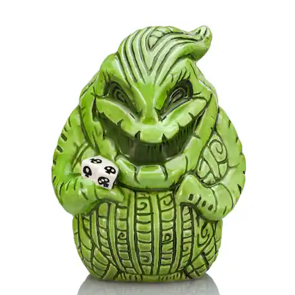 Front. Disney - Geeki Tikis Disney The Nightmare Before Christmas Oogie Boogie Ceramic Mug - Green.