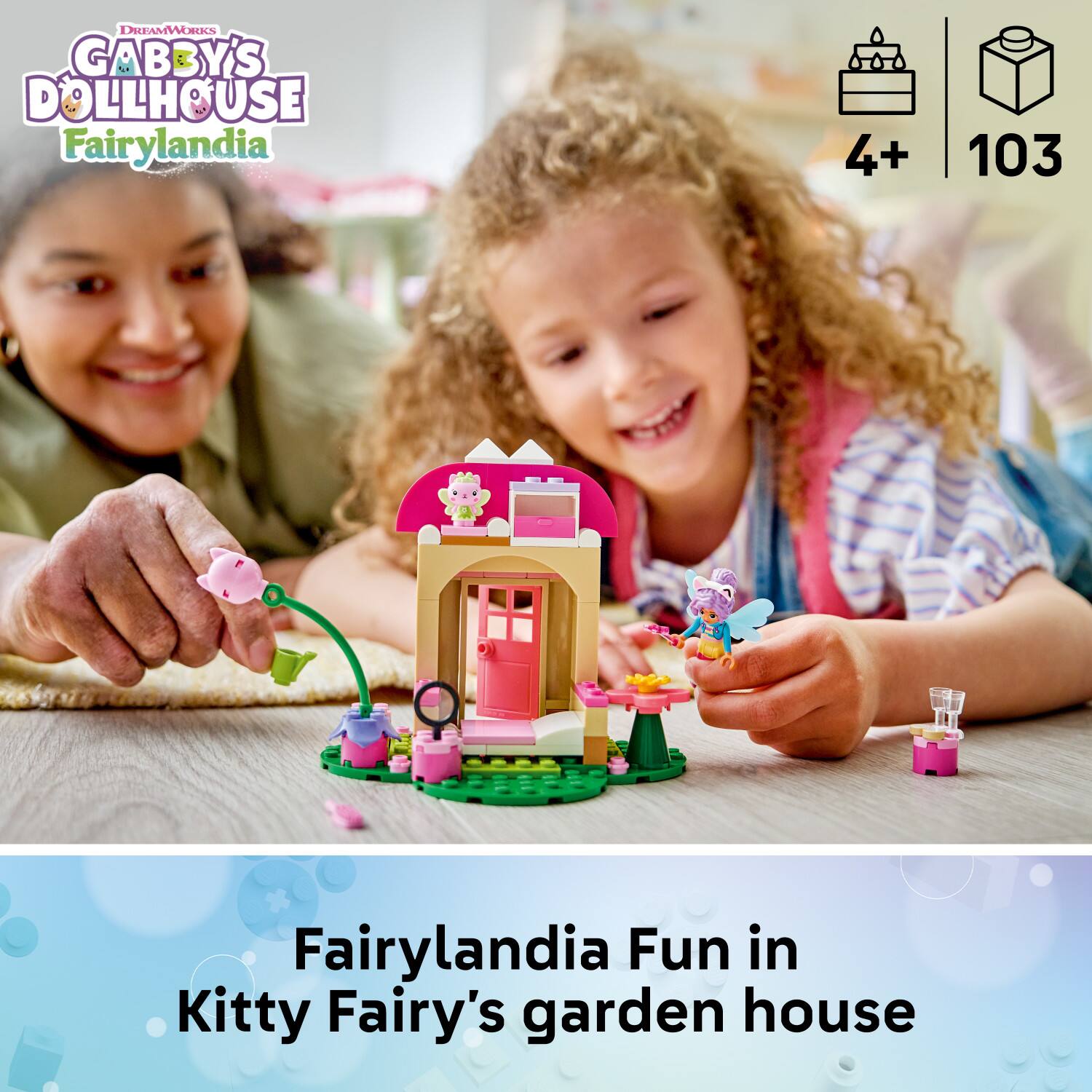 DREAMWORKS GABBY'S DOLLHOUSE Fairylandia 4+ 103 Fairylandia Fun in Kitty Fairy's garden house
