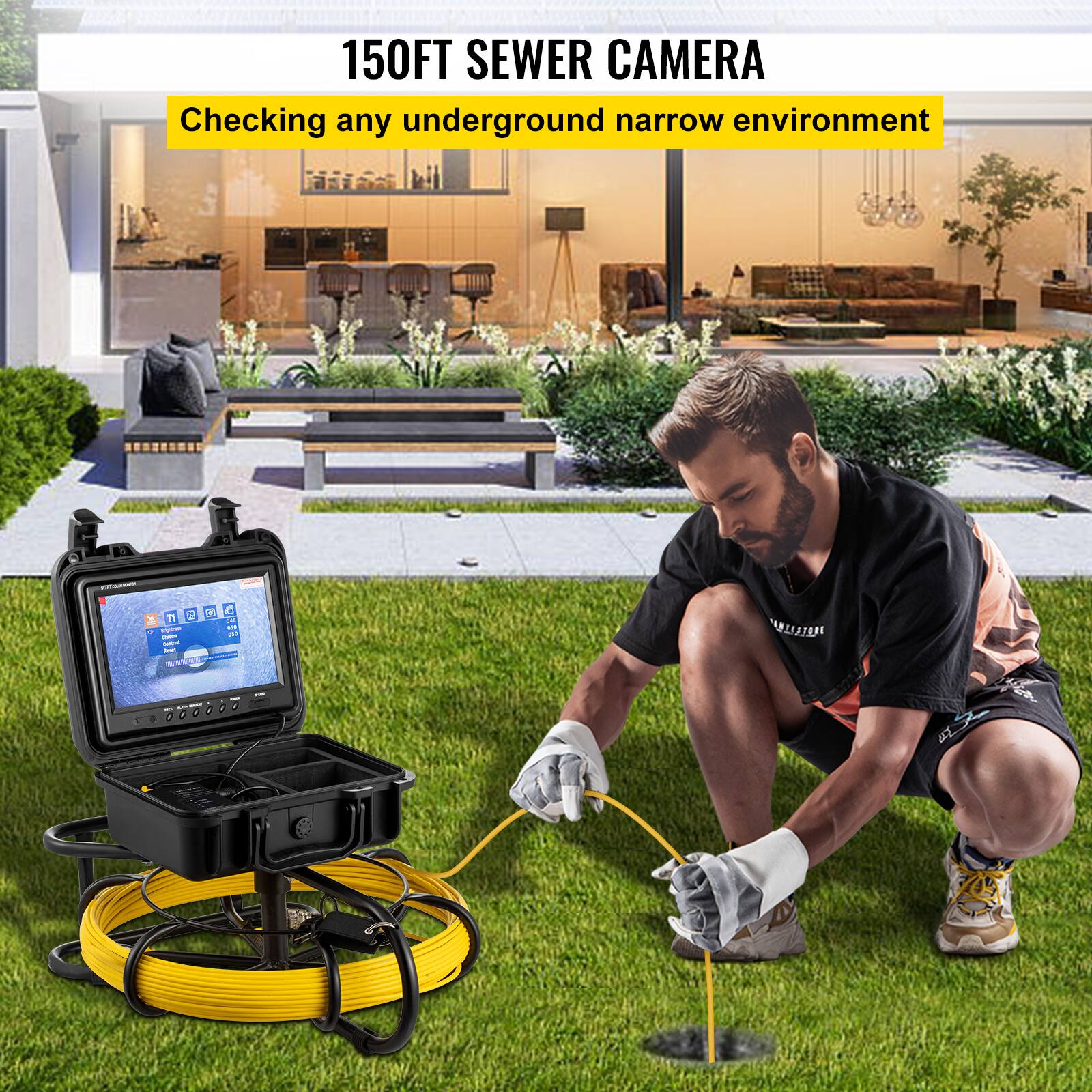 150FT SEWER CAMERA  
Checking any underground narrow environment