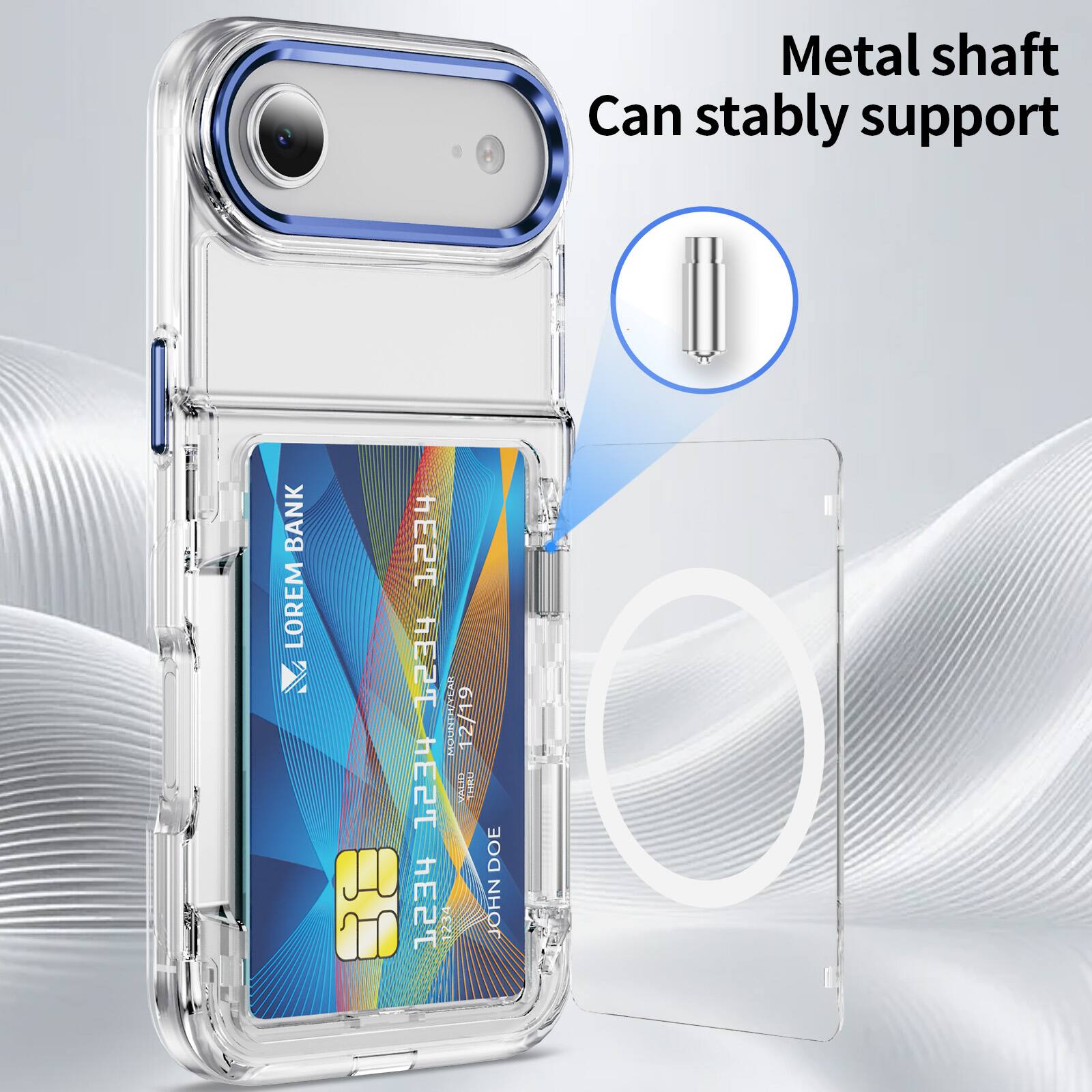 Metal shaft can stably support
