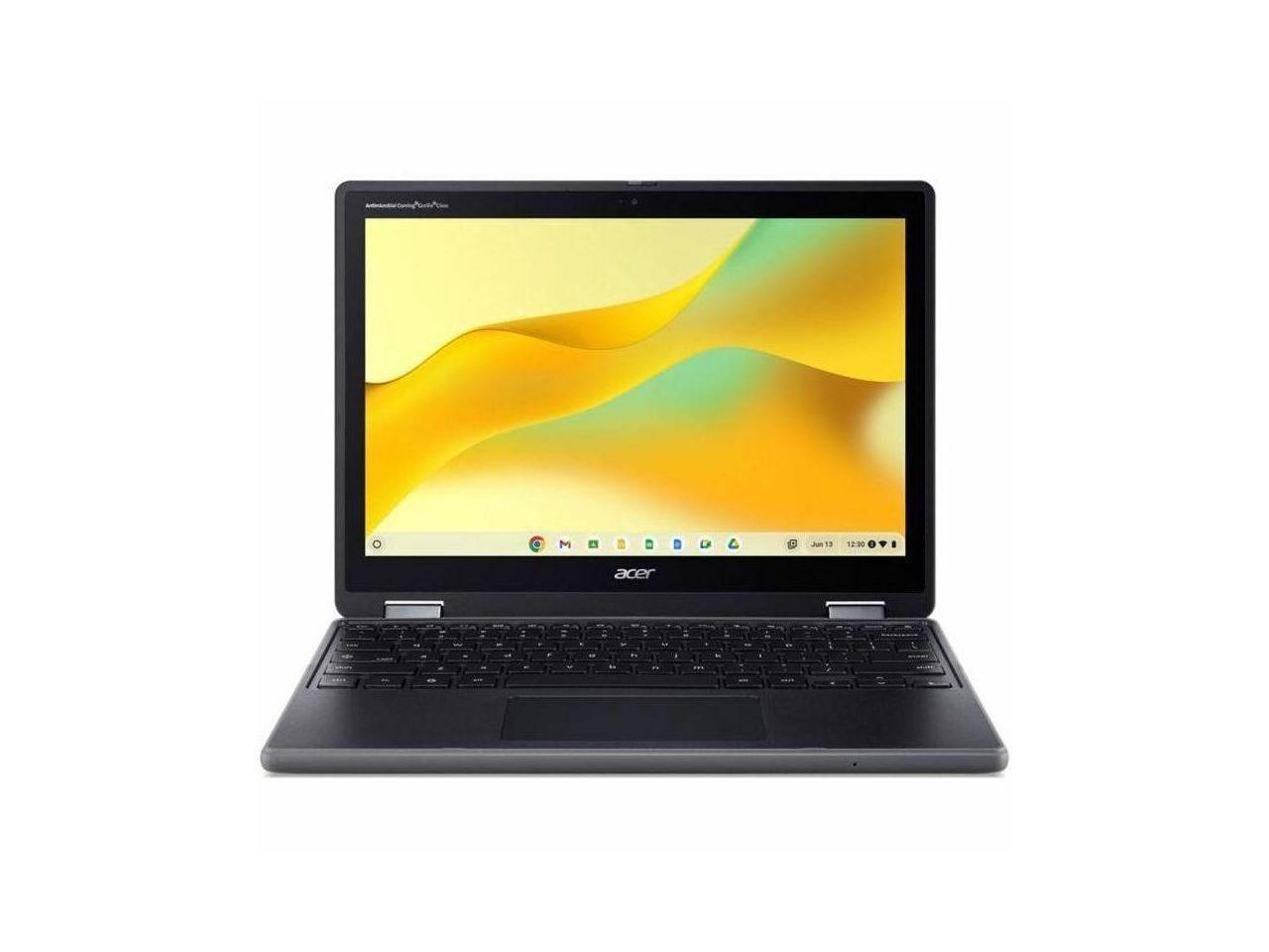 Alt View 2. Acer - Acer Chromebook Spin 512 R857T-C54W 12.2" Touchscreen 2-in-1 - Intel N150 - 8 GB - 64 GB - Black - Black.
