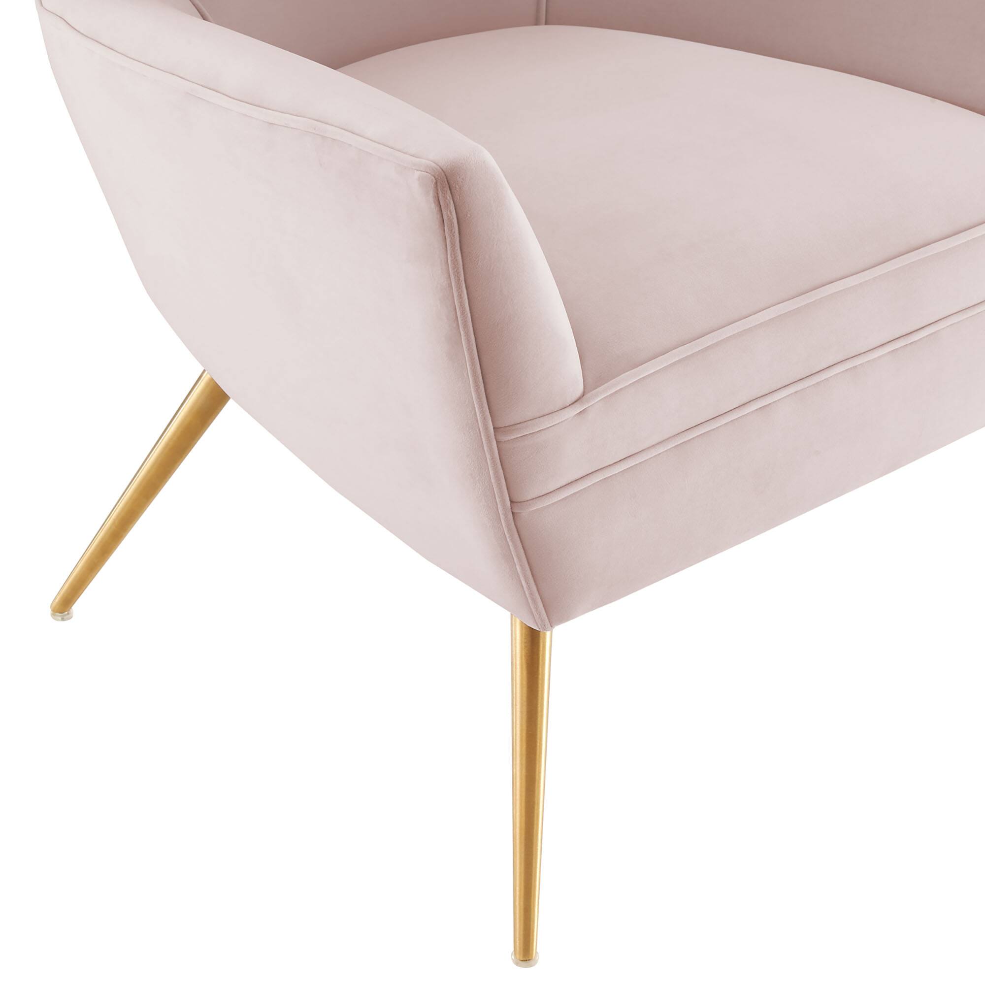Alt View 4. Modway - Renata Button Tufted Performance Velvet Armchair by Modway - Pink.