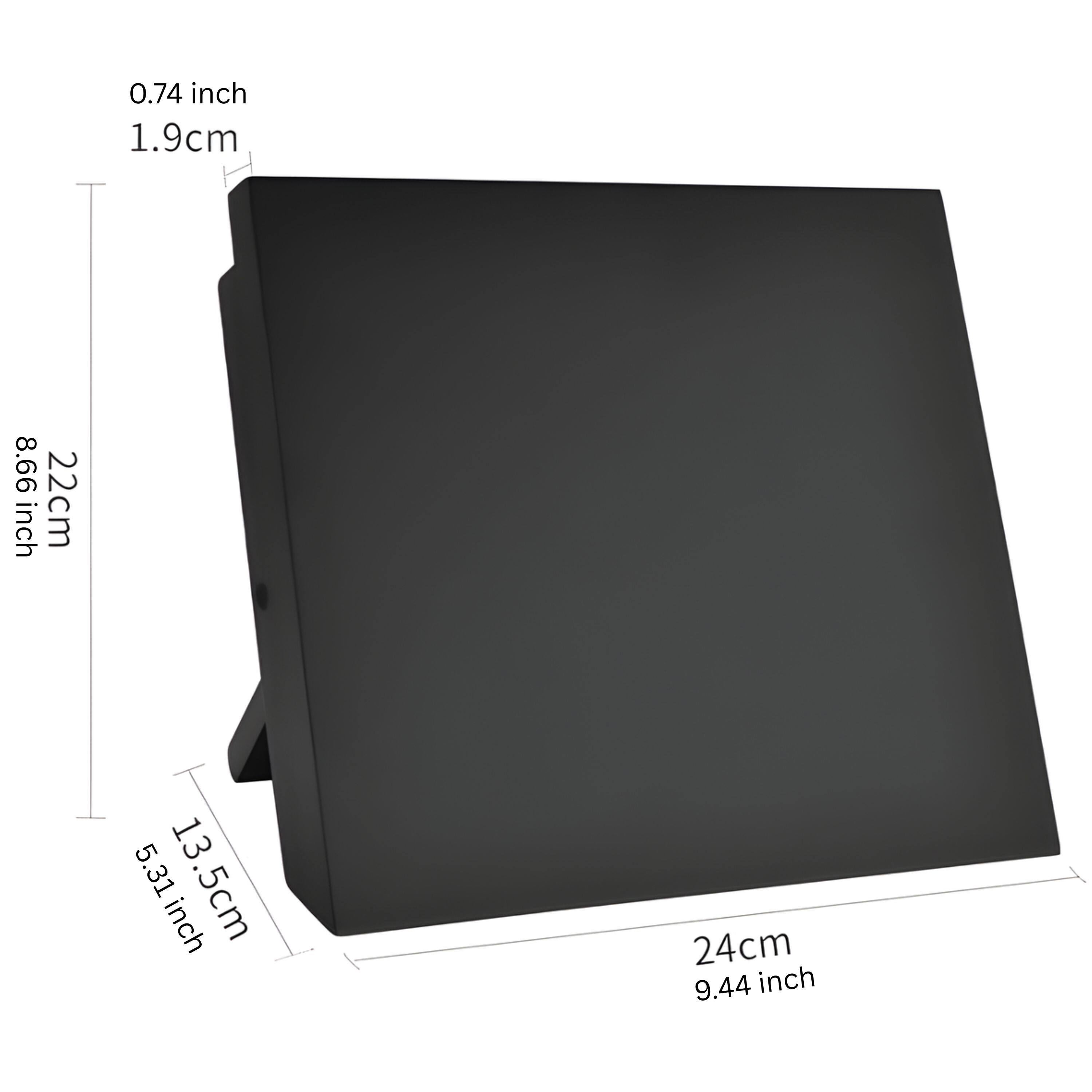 0.74 inch 1.9cm  
8.66 inch 22cm  
5.31 inch 13.5cm  
24cm 9.44 inch