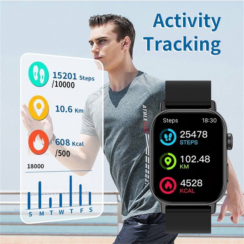 Activity Tracking

15201 Steps /10000  
10.6 Km  
608 Kcal /500  

ATHLE  
Steps 18:30  
25478 STEPS  
102.48 KM  
4528 KCAL  

S M T W T F S