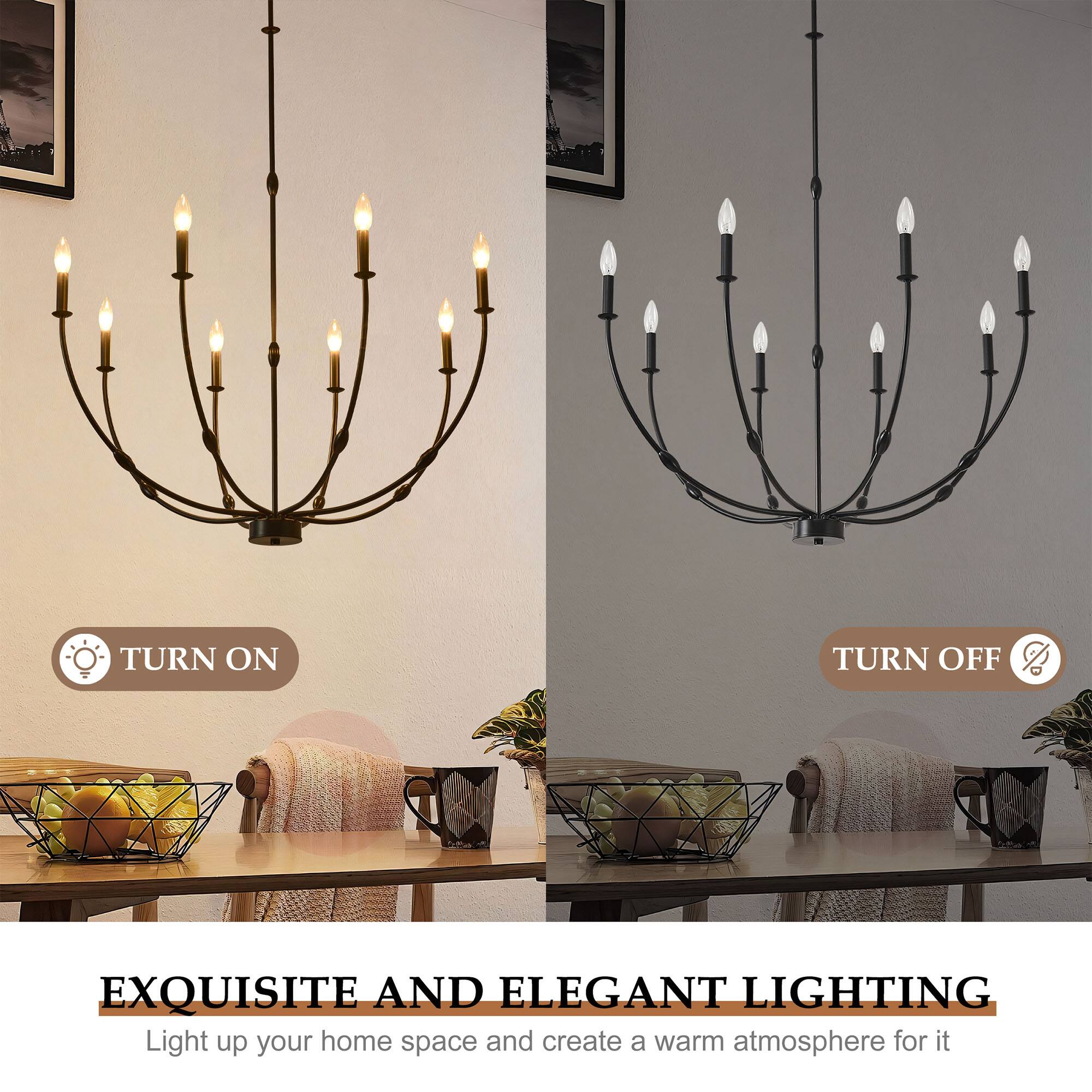 TURN ON  
TURN OFF  

EXQUISITE AND ELEGANT LIGHTING  
Light up your home space and create a warm atmosphere for it