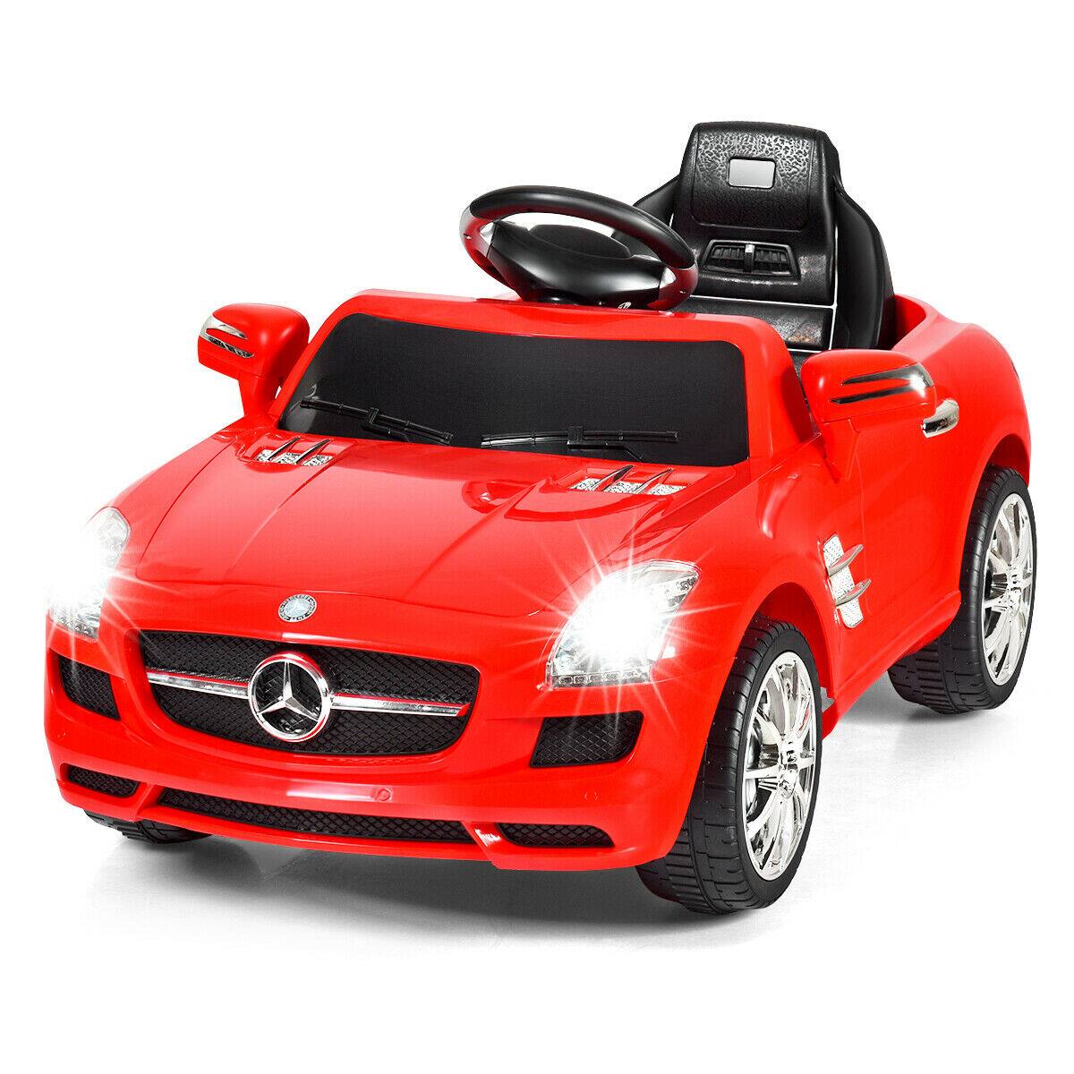 Alt View 3. Gymax - Gymax Kids Ride on Car Mercedes-Benz SLS w/ R/C Parental Remote Control MP3 Red - Red.