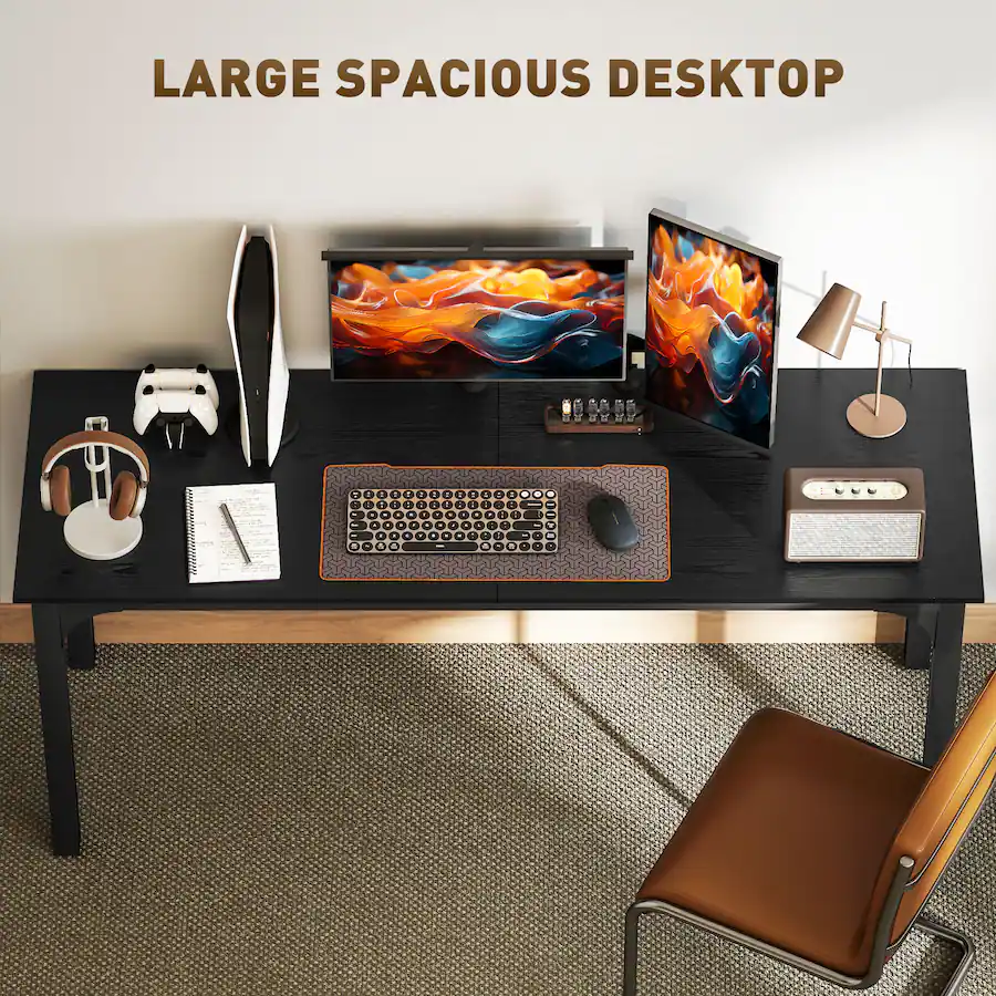 Large Desktop For Computer Homcom Modern Simple Large Computer Desk, 70.9