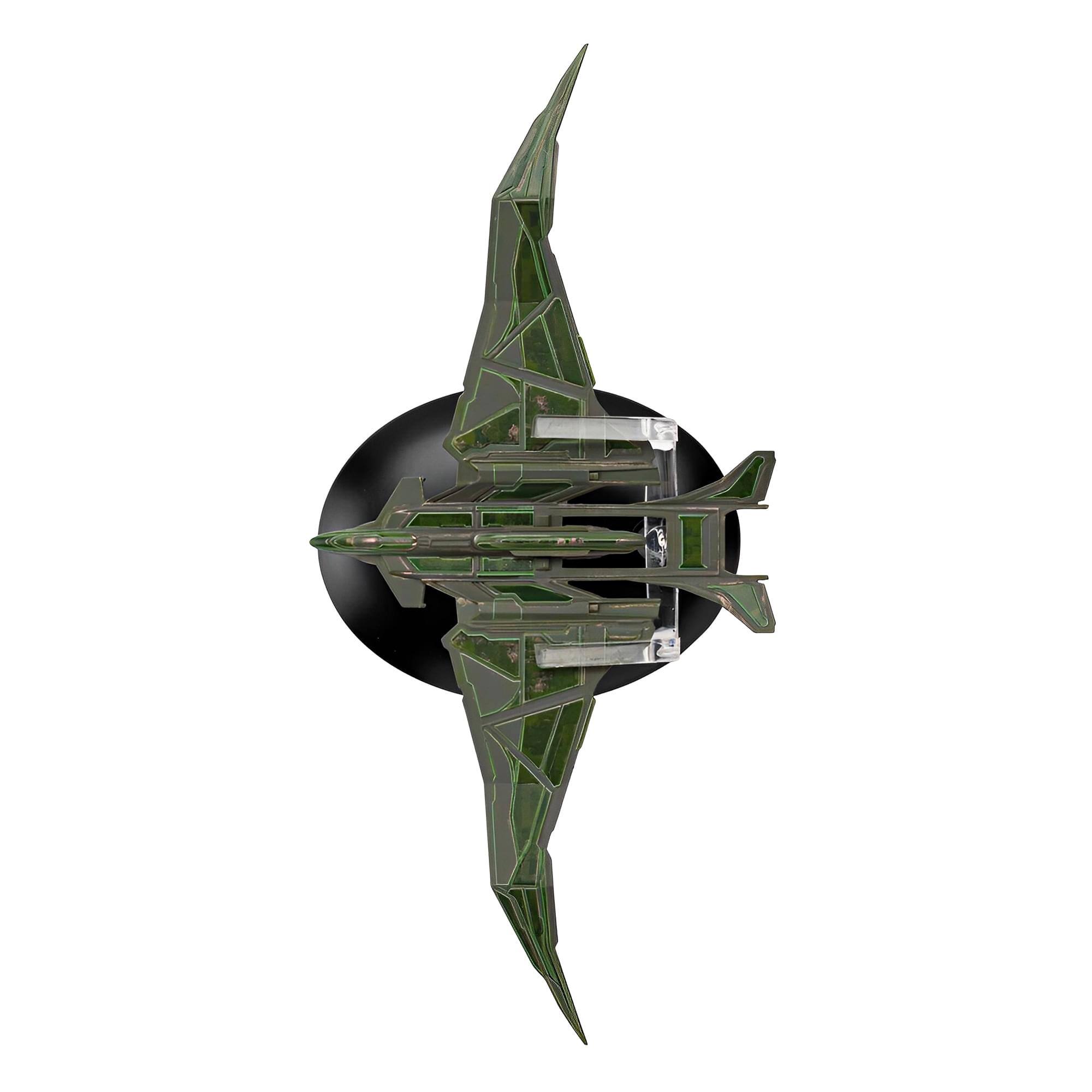 Alt View 10. Eaglemoss - Eaglemoss Star Trek Picard Ship Replica | Romulan Warbird - Green.