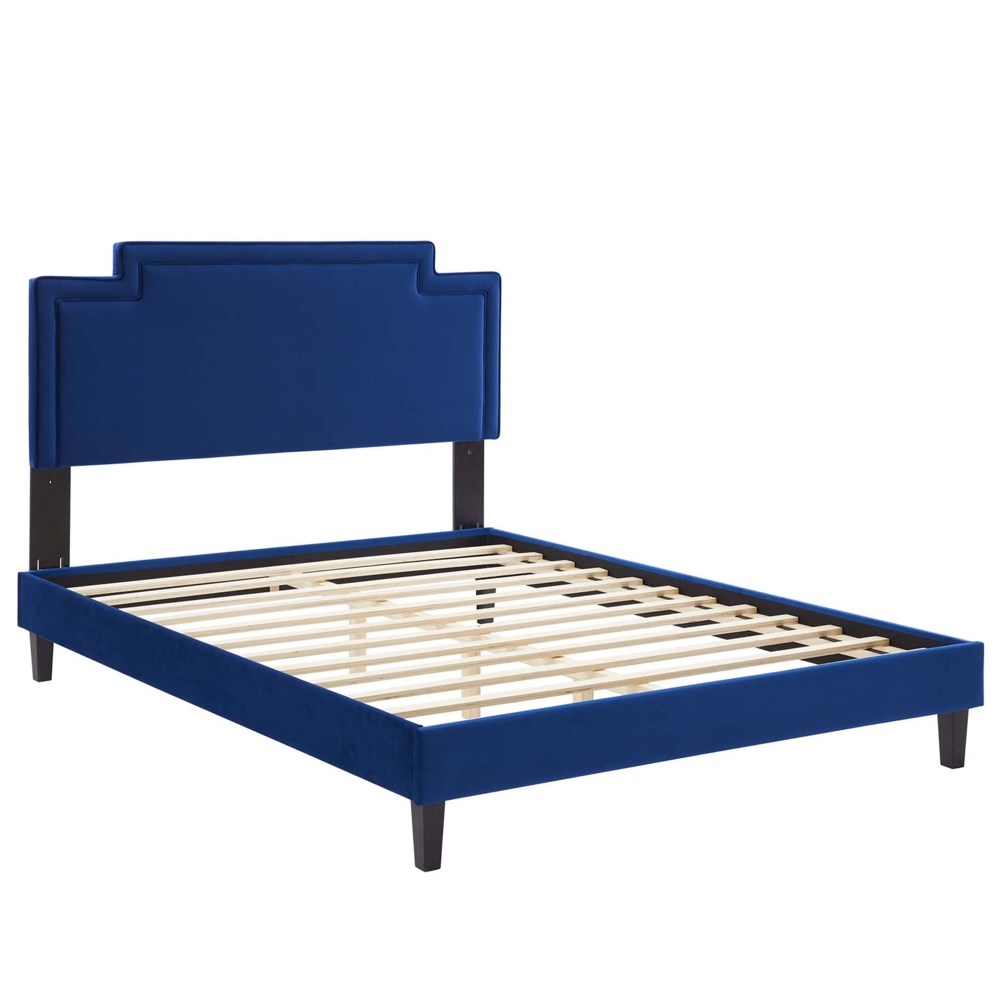 Alt View 2. Modway - Maven Full Size Fabric Upholstered Platform Bed - Ivory.