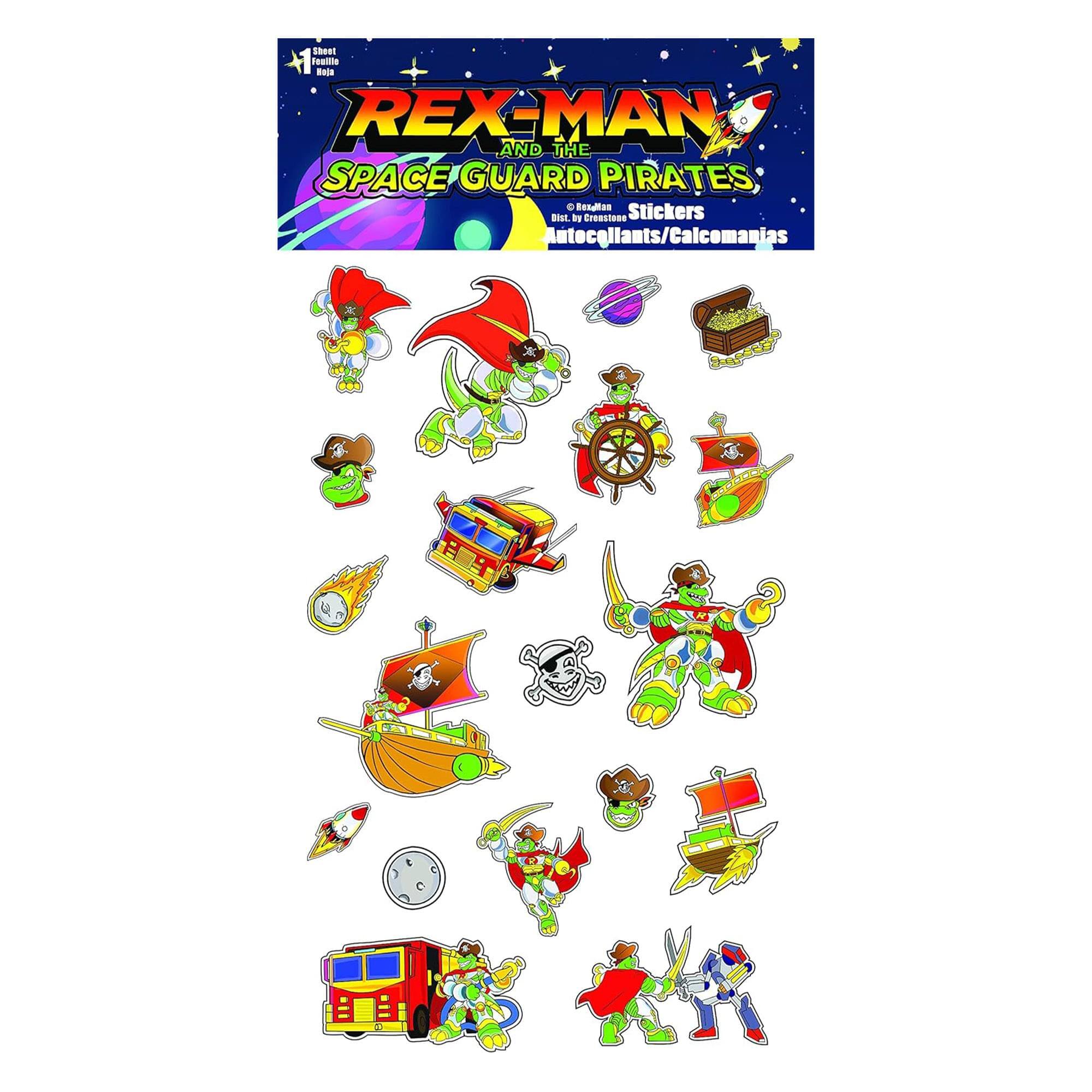 REX-MAN AND THE SPACE GUARD PIRATES  
Stickers  
Autocollants/Calcomanias