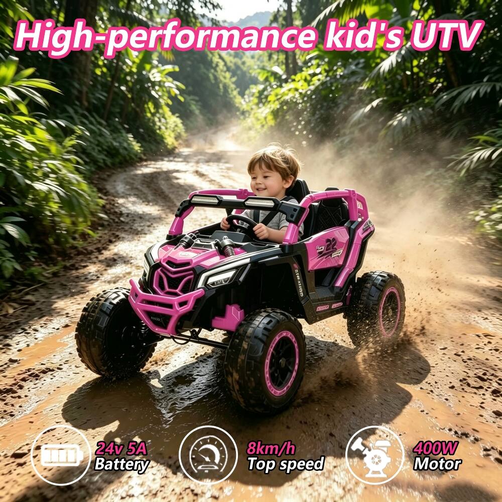 High-performance kid's UTV

COLLAWIE

24v 5A Battery

8km/h Top speed

400W Motor