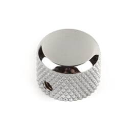 Fender - Upper Knurled Control Knob for American Vintage '62 Jazz Bass Guitar, Chrome