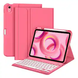 Kitcheniva - Soft TPU Case With White Backlit Keyboard For iPad (A16) 11th Gen/iPad 10th Gen - Watermelon