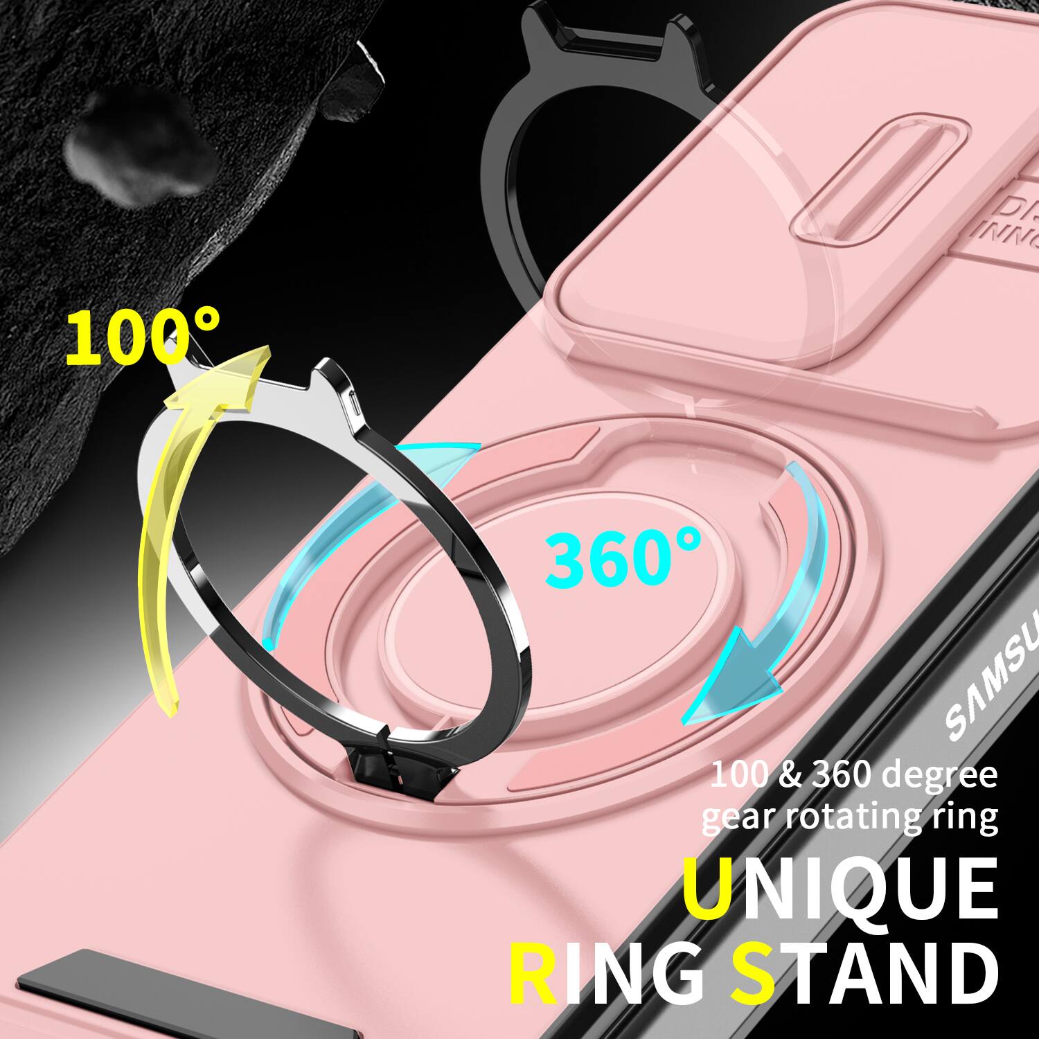 DI INN 100 360 SAMSU 100 & 360 degree gear rotating ring UNIQUE RING STAND