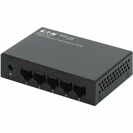 E-T-N
TRIPP LITE
Model: NG5-1
5-Port Unmanaged Gigabit Ethernet Switch