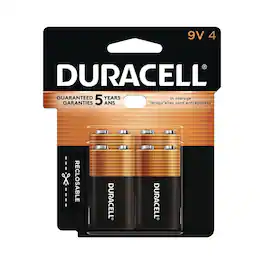 Duracell - MN16RT4Z CopperTop Alkaline 9V Batteries (4/Pack)