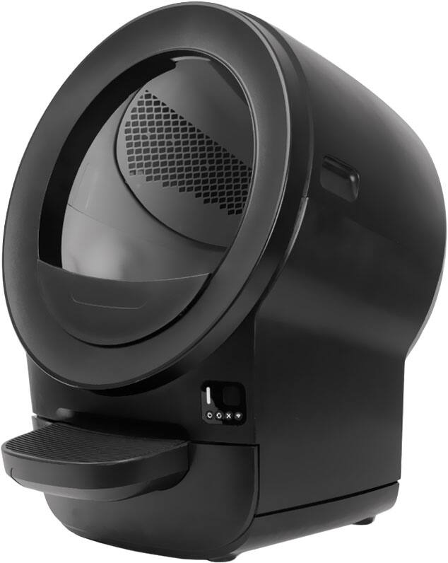 Alt View 3. Whisker - Litter-Robot® EVO Compact Smart App-Controlled Automatic Self-Cleaning Litter Box - Black.