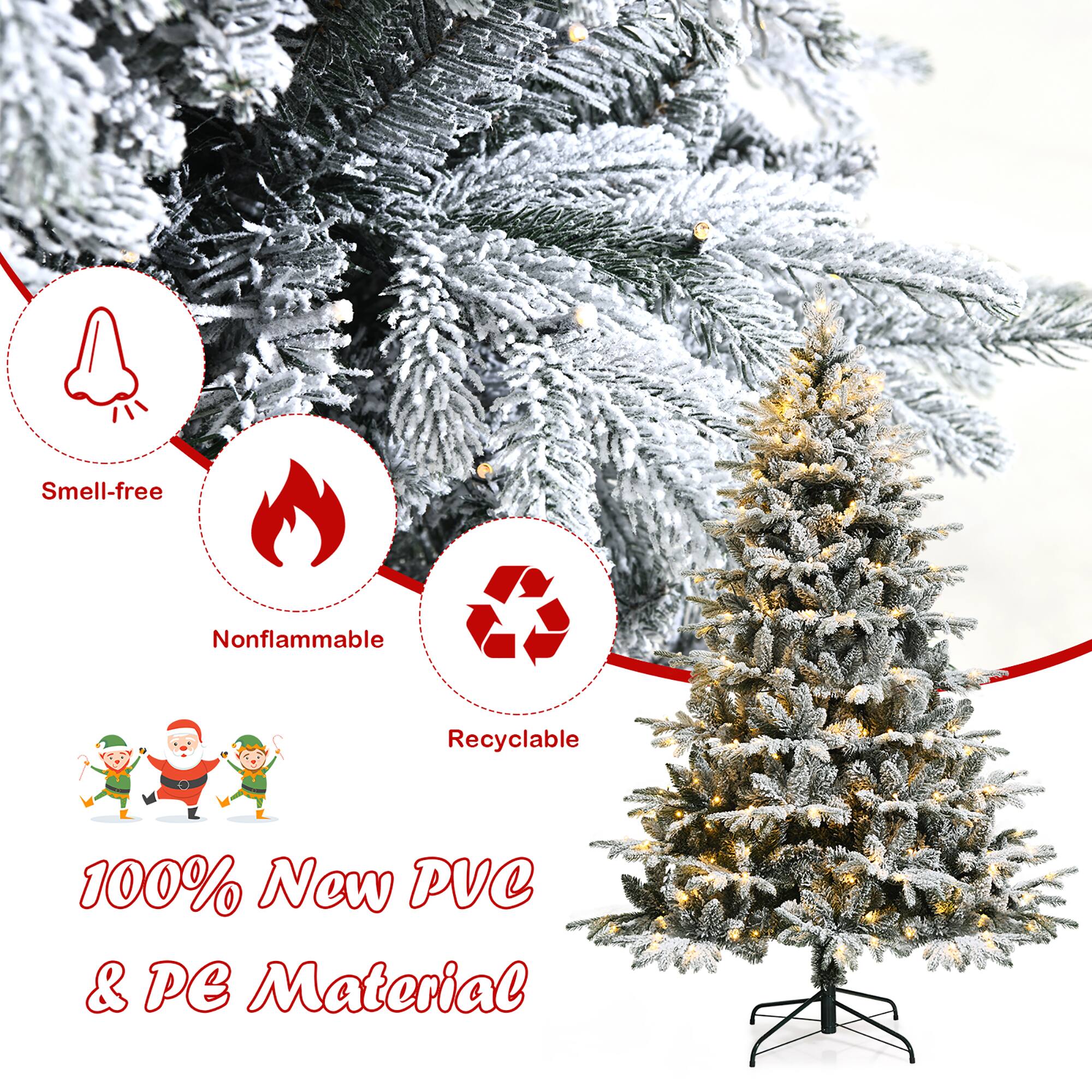 Smell-free  
Nonflammable  
Recyclable  

100% New PVC & PE Material