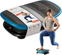 LifePro - Vibration Plate Exercise Machine with Voice Control Whole Body Vibrating Plate - Black