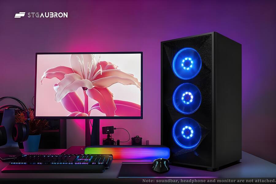 STGAubron Gaming PC Desktop Computer, AMD Ryzen7 5700X up to 4.6 STGAubron Gaming PC Desktop Computer, AMD Ryzen7 5700X up to 4.6